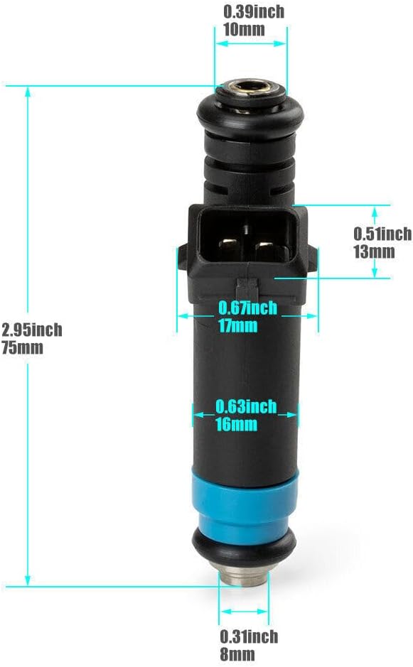 ya 5 8.24 baidi 8pcs Fuel Injector 80LB 850cc High Impedance FI114992 for Ford GM V8 LT1 LS1 LS6