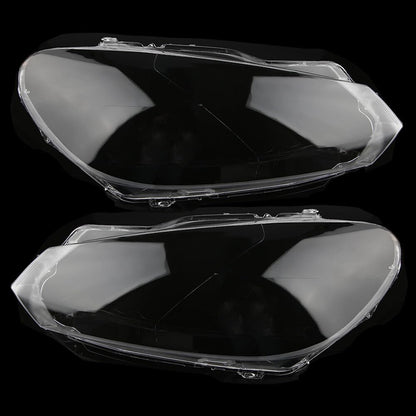 ya 4 8.10 Pair LH+RH Headlight Lenses Cover Clear for VW for VW for Golf MK6 GTI 2010-2013
