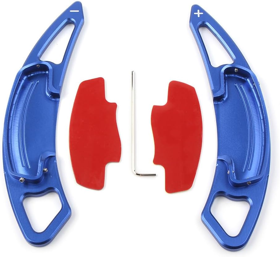 ya 5 8.24 baidi for Honda for Accord 2013-2019 Aluminum Blue DSG Paddle Shifters Extensions Trim