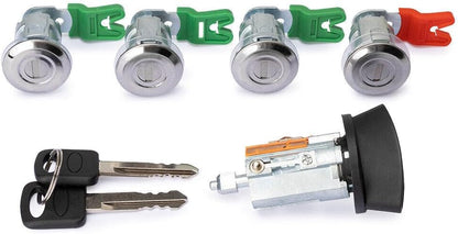 ya 11 9.14 baidiIgnition Cylinder 4X Door Lock Set for Ford Econoline Van E150 E250 E350 703369