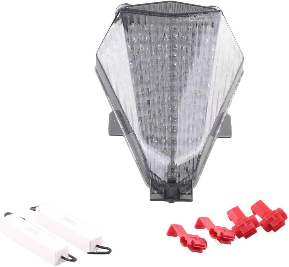 ya 4 8.8.2 for Yamaha R6 2006-2007 LED Tail Lamp Rear Taillight Running Light Smoke Lens