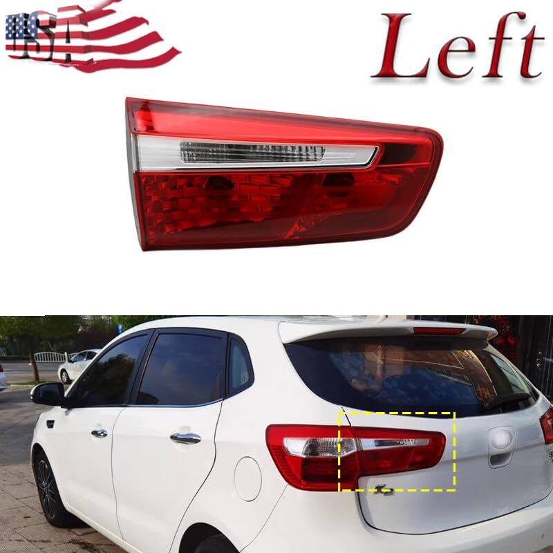 ya 9 10.24 Left Inside Tail Light Assembly Rear Brake Light Suitable for Kia K2 Hatchb