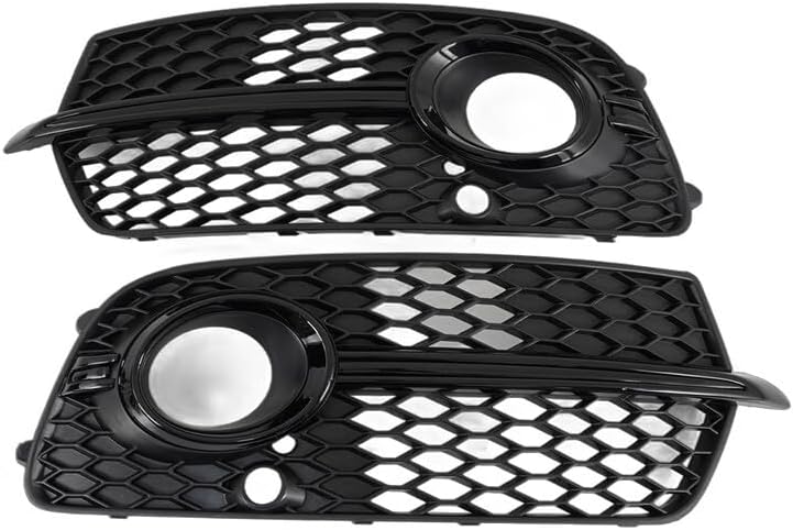 ya 2 8.15 Front Bumper Fog Light Barbecue Honeycomb Suitable for Audi Q5 Sport S Series 2013-2017 Black