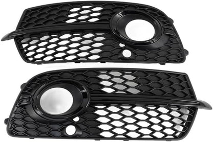 ya 2 8.15 Front Bumper Fog Light Barbecue Honeycomb Suitable for Audi Q5 Sport S Series 2013-2017 Black