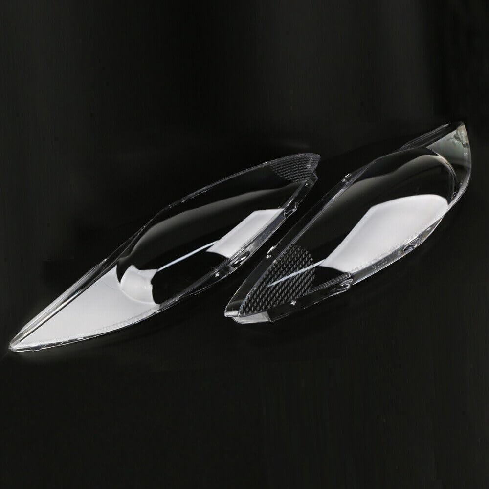 ya 4 8.10 Pair Headlight Headlamp Clear Lens Shell Cover for Ford Fiesta 2009-2012