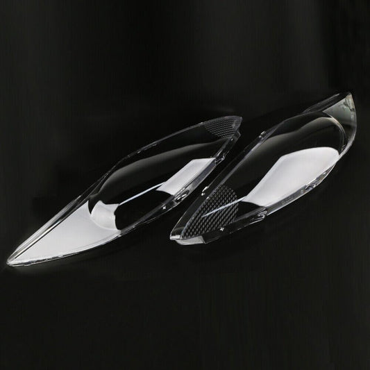 ya 4 8.10 Pair Headlight Headlamp Clear Lens Shell Cover for Ford Fiesta 2009-2012