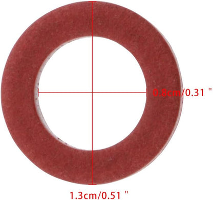 ya 2 8.15 90430-08020-00 90430-08003 Lower Unit Drain Plug Gasket X5PCS for Yamaha Red