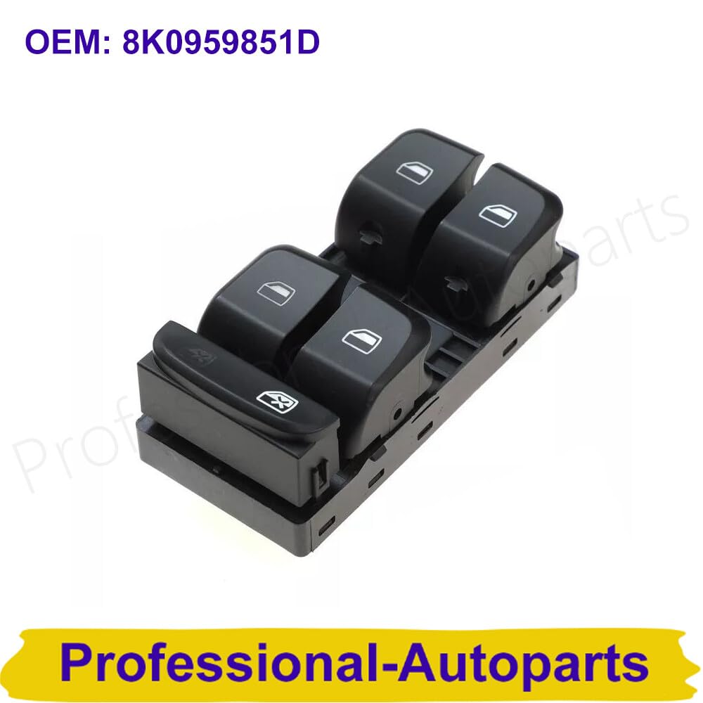 ya 4 8.8 8K0959851D Window Control Switch Button for Audi A5 A4 Q5 8KD 959 851