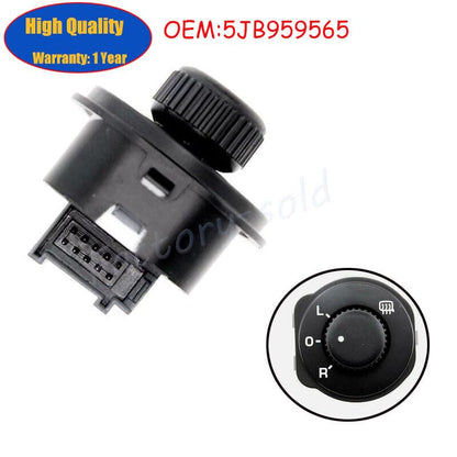 ya 6 8.24 baidi 1 * Adjustment Knife Side Mirror Control Switch Knob for Skoda Fabia Rapid 5JB9565