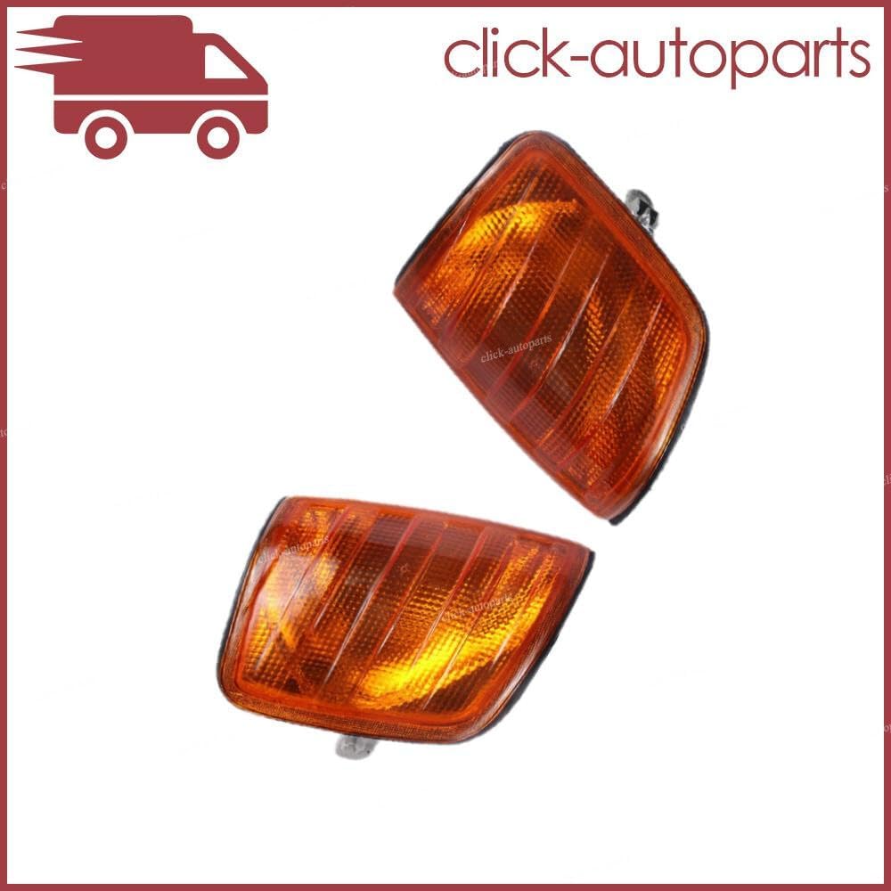 ya 6 8.24 baidi Pair Front LH&RH Amber Turn Indicator Signal Light Fits for Benz E-Class W124 E300