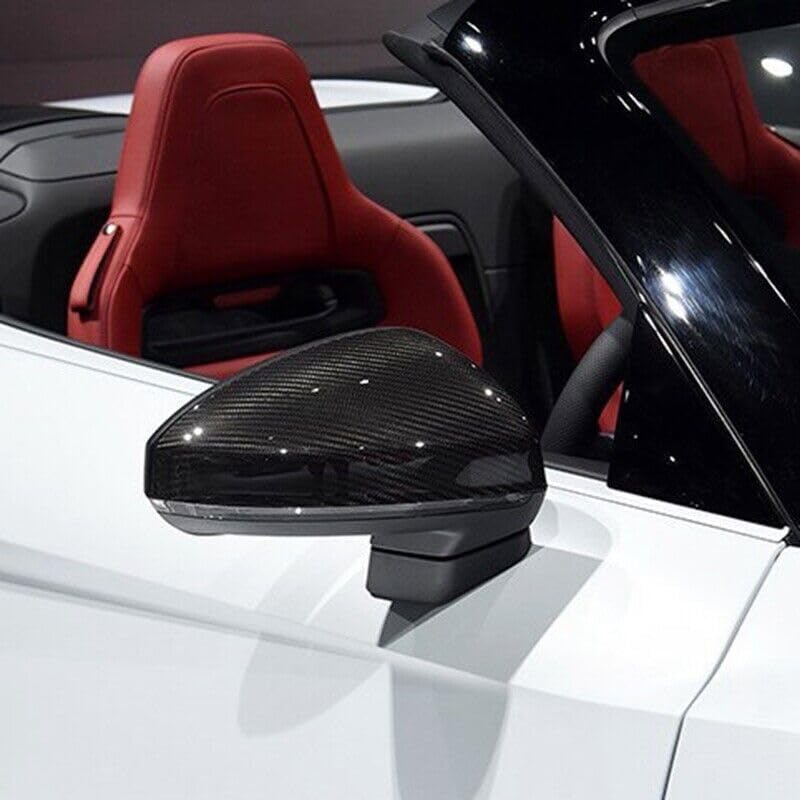 ya 11 9.14 baidifor Audi R8 TT TTS TTRS 2016-2022 Carbon Fiber Car Rearview Mirror Cover Cap S