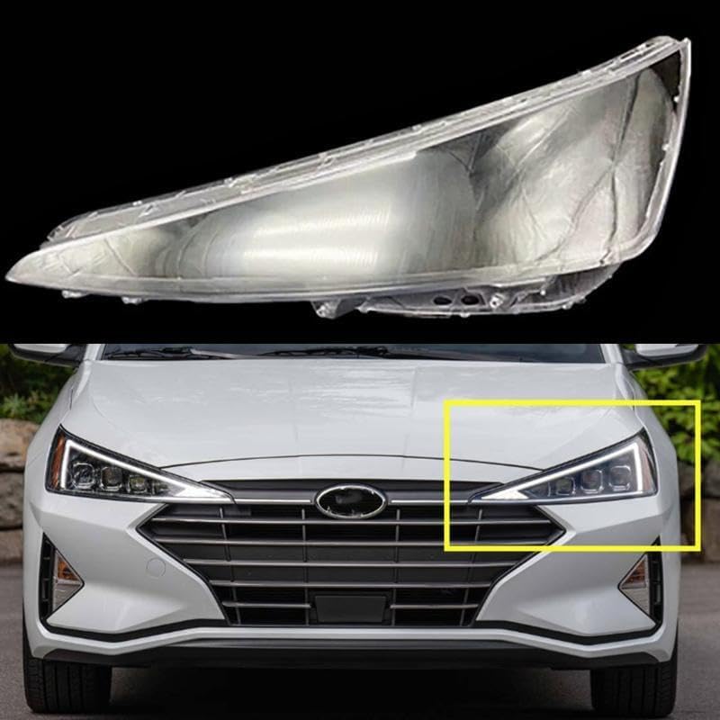 ya 4 8.14 Suitable for Hyundai for Elantra 2019 2020 left headlight lens protective cover + glue 1 piece 