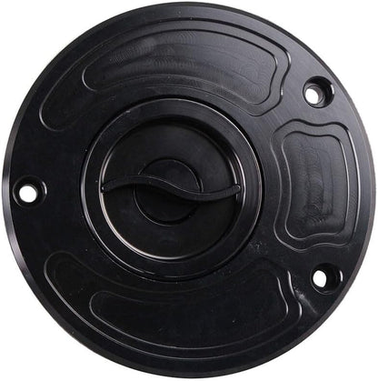 ya 4 8.8.2 CNC Fuel Gas Tank Cap Cover for Kawasaki 2003-2006 Z1000 2002-2005 ZZR1200 Black
