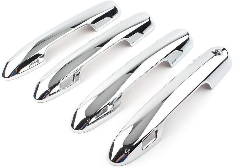 ya 4 8.14 Chrome Car Door Side Handles Cover Trim Decor for Toyota RAV4 2019 2020