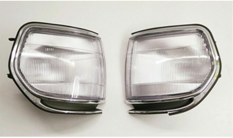 ya 4 8.10 Front corner park lights pair for Toyota Landcruiser 80 series dual lights chrome 