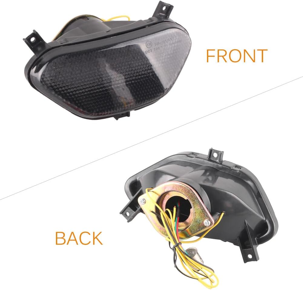 ya 7 8.24 baidi for Suzuki Bandit GSF1200 1997-2000 1998 Smoke LED Brake Taillight Turn Signals