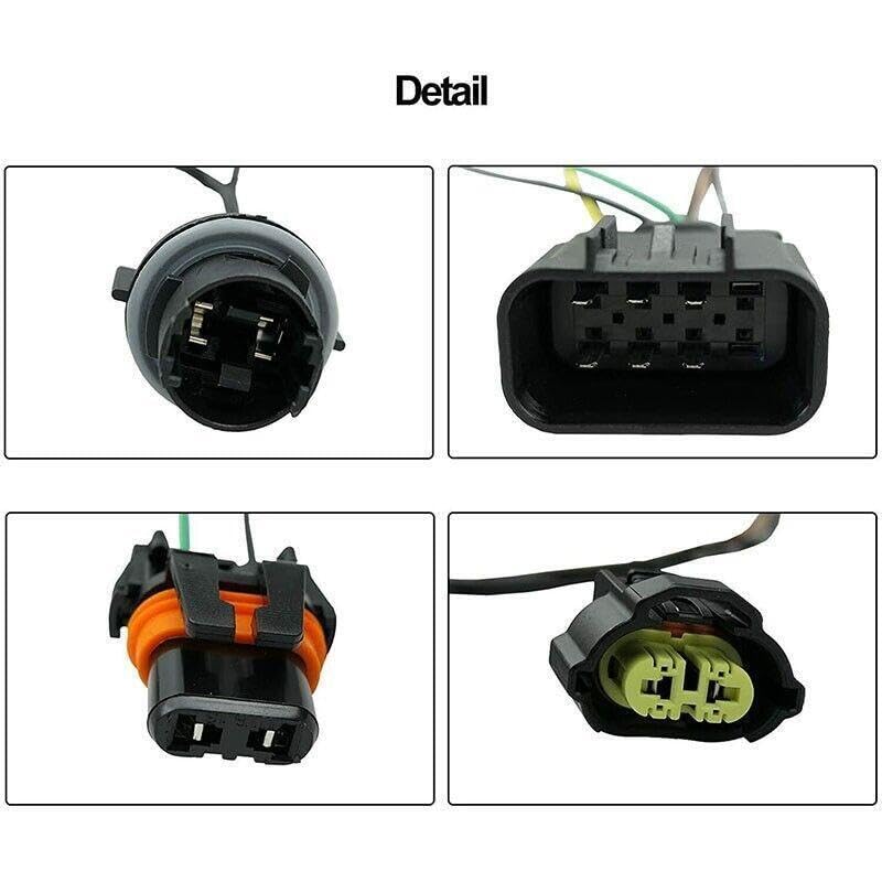 ya 4 8.10 for Chevrolet 25962806 right or left headlight harness socket