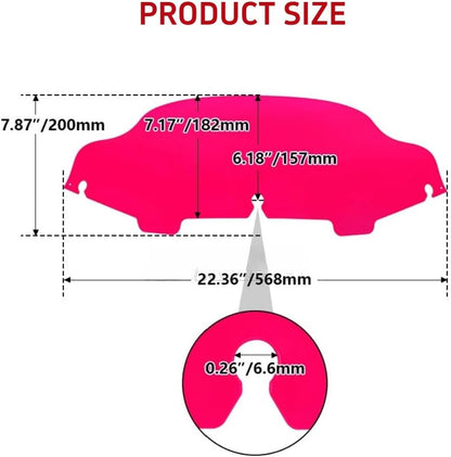 ya 23 10.7 baidi 6 Wave Windshield Windscreen for Harley Street Electra Glide Classic 1996-2013