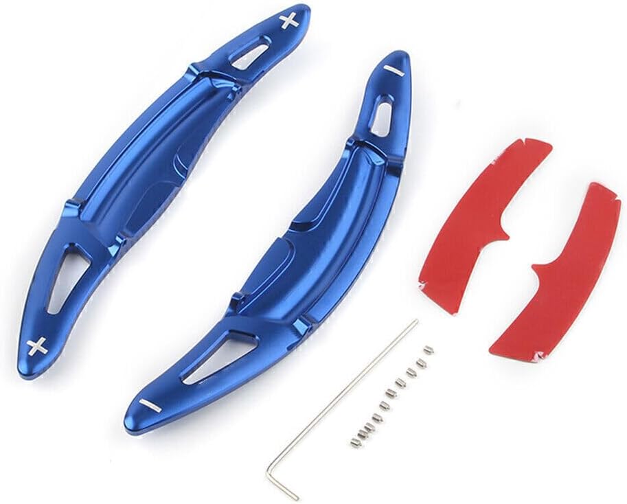 ya 4 8.14 Fit for Porsche 911 for Cayenne Carrera Blue Steering Wheel Shift Paddle Shifter Cover