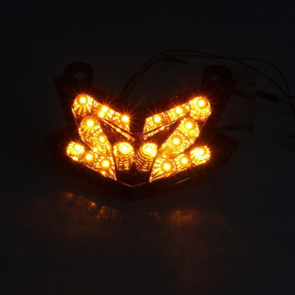 ya 10 9.16 zhengce Red LED Taillight Turn Signal Brake Lamp for Kawasaki Z800 2013-2016 &Z125