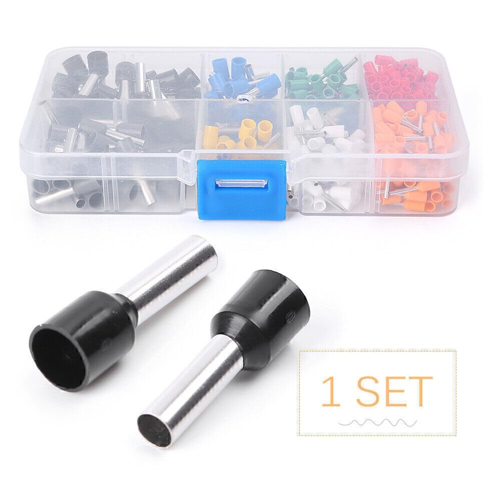 ya 16 10.20 baidi 400x Multicolour Wire Ferrule Copper Crimp Connector Pin Cord End Term l Kit
