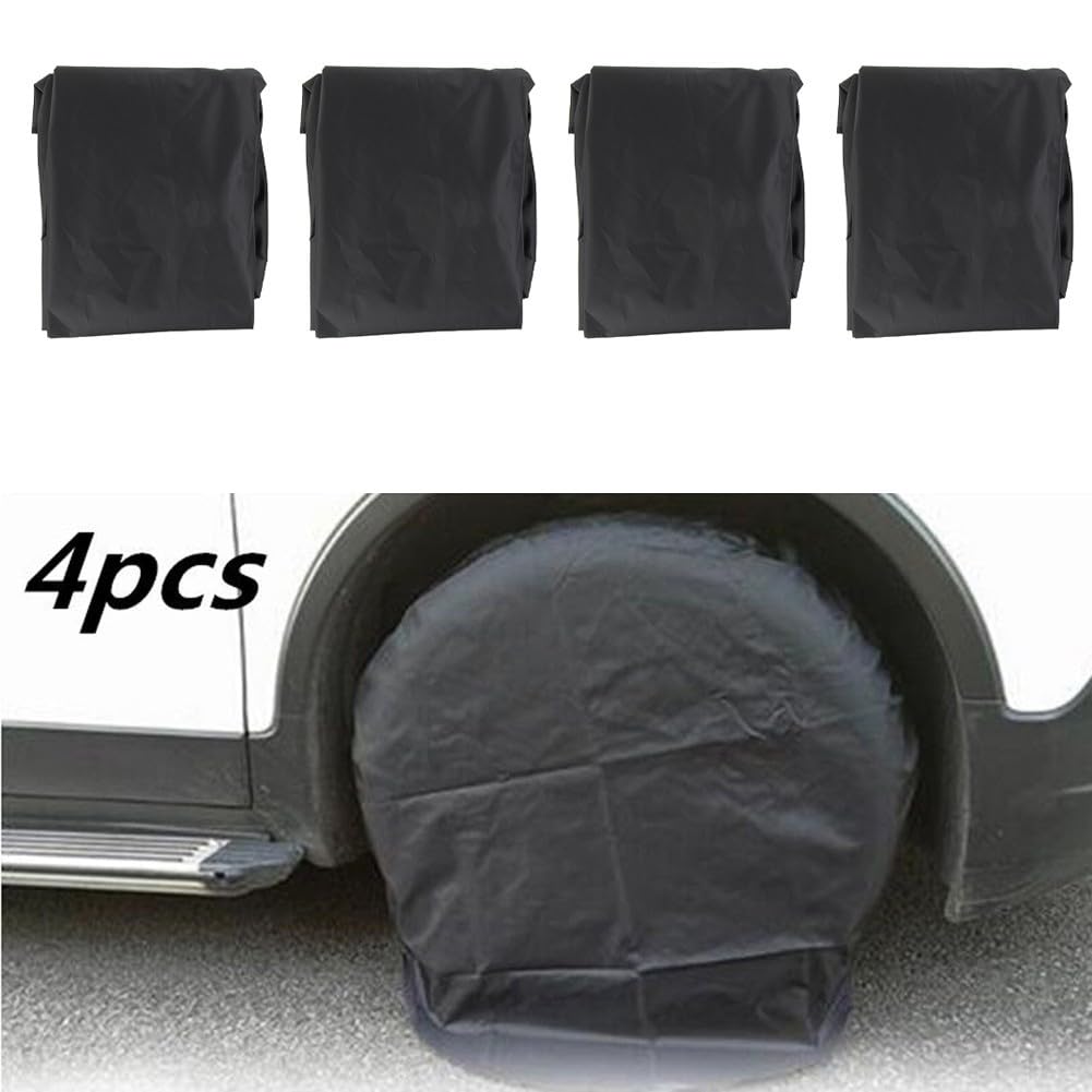 ya 13 9.15 baidi 4X Heavy Canvas Wheel Tire Covers 32 Protect Trailer RV Camper Car Truck Motor
