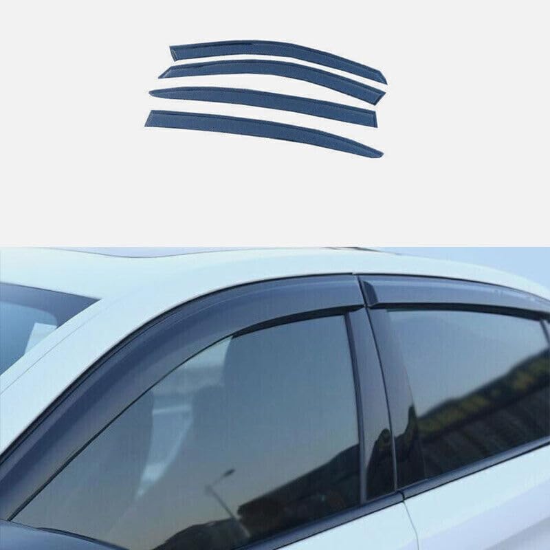 ya 11 9.14 zhengce for BMW 5 Series 2018-23 Black Window Wind Visor Sun Rain Guard Vent Deflec