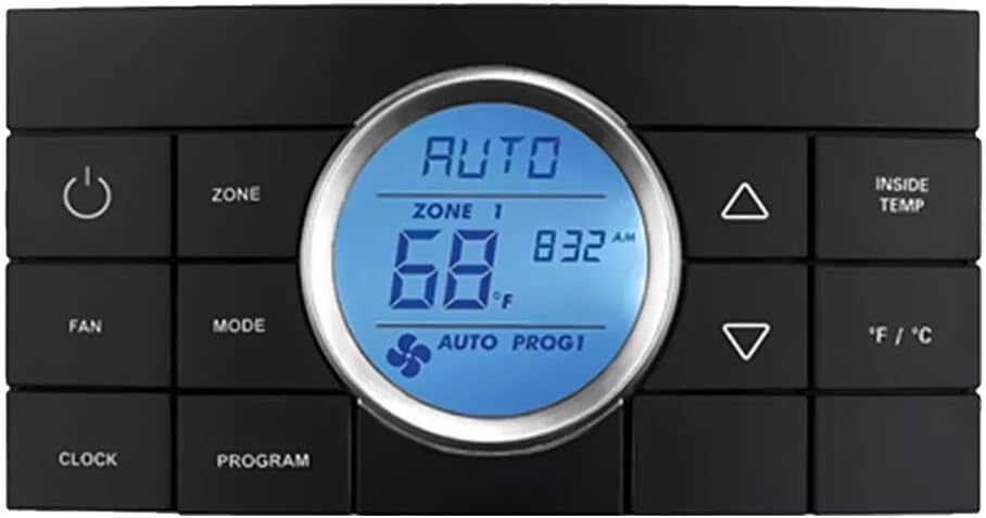 ya 10 9.16 baidi Multi-Zone Comfort Control Center II Thermostat Black 10 Buttons 3314082.000 RV