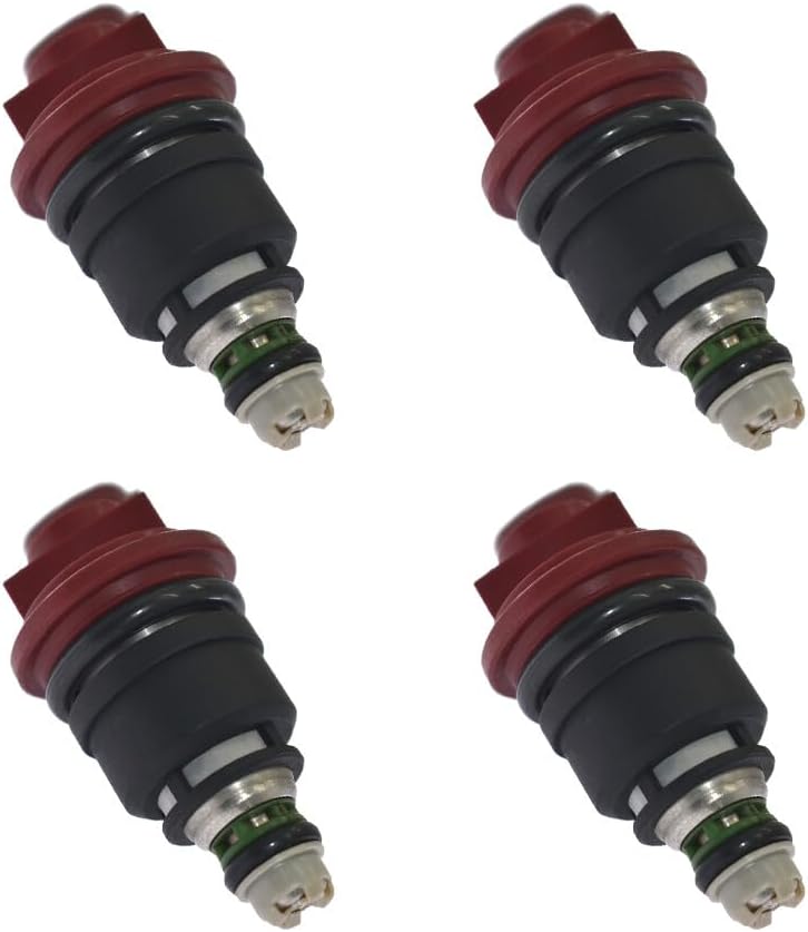 ya 10 9.16 baidi 4PCS New Fuel Injector 16600-RR544 for Nissan SR20DET Red Side Feed Silvia 740cc