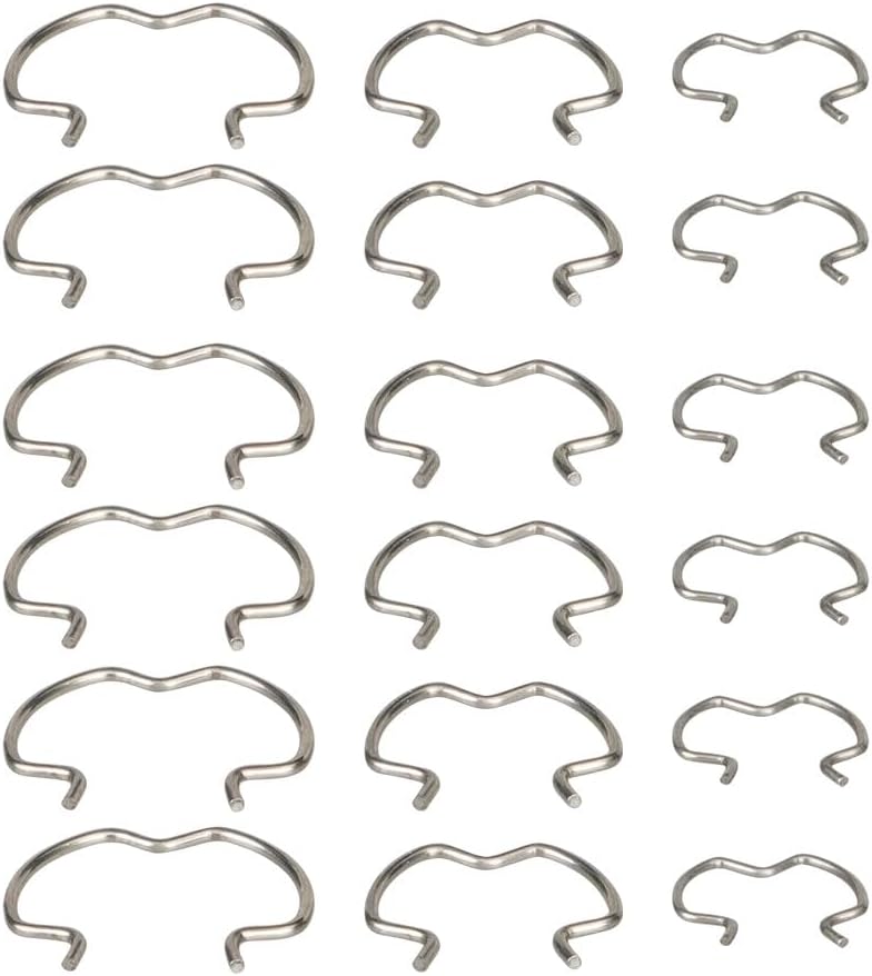 ya 10 9.16 baidi 18-Pack Quick Connector Clamp Transmission Oil Cooler Cable Clamp 6-3/8 Inch 1/2 Inch 5/8 Inch -