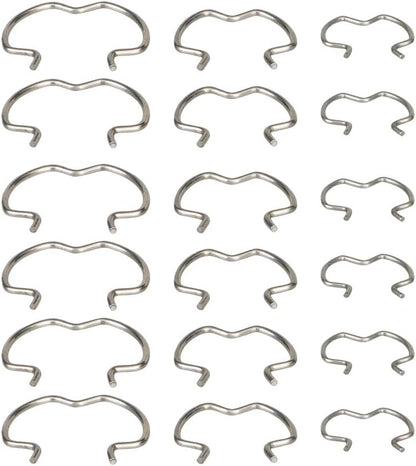 ya 10 9.16 baidi 18-Pack Quick Connector Clamp Transmission Oil Cooler Cable Clamp 6-3/8 Inch 1/2 Inch 5/8 Inch -