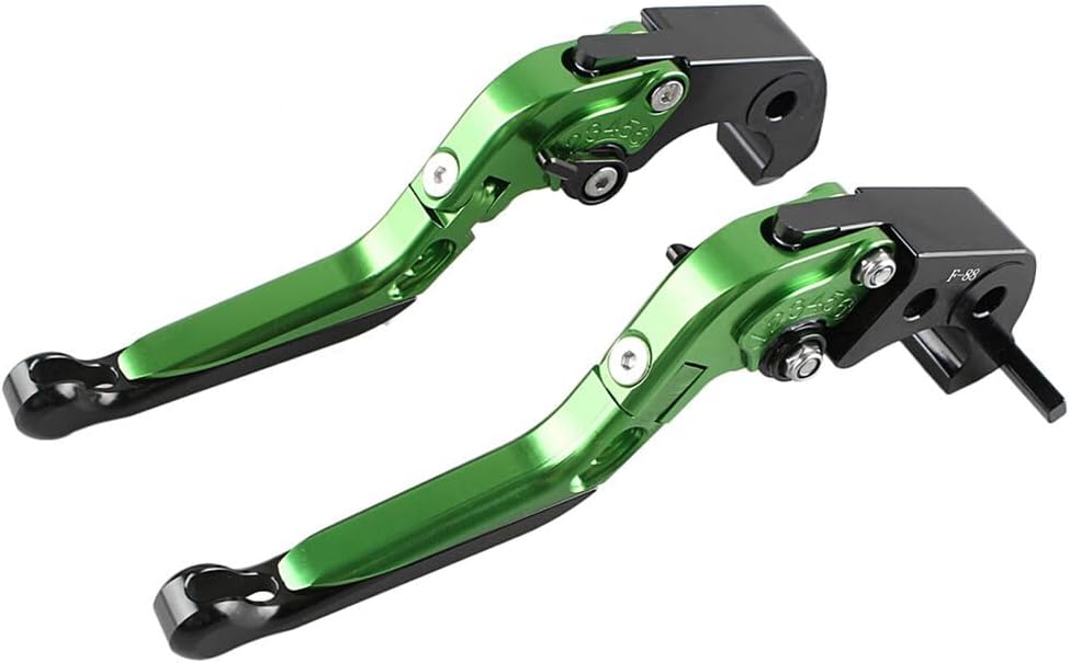 ya 5 8.10 for Kawasaki ZX 14R 2006-2015 14 Green/Black 2X Foldable Brake Clutch Levers