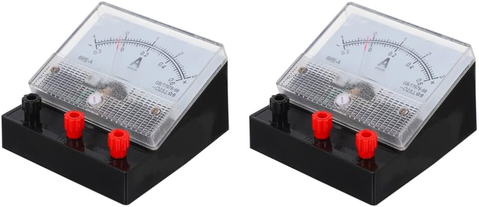 ya 4 8.24 baidi 2 Pcs Dual-range DC Meter Multi-function Ammeter Student for Physics Lab