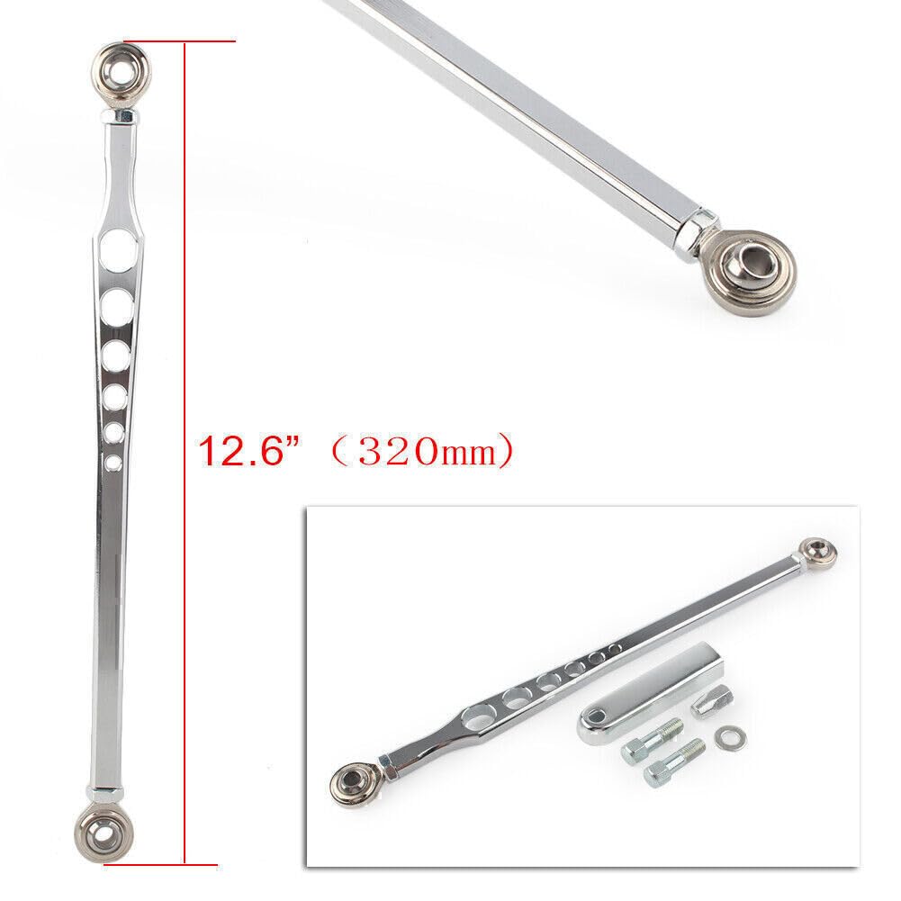 ya 6 8.14 Shift Linkage Shifter Link 6 Holes Fit Most Harley Davidson 1980-2019 Chrome