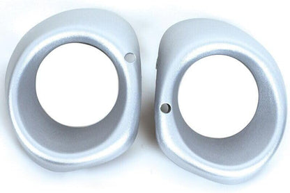 ya 2 8.15 2 silver front bumper fog light protective covers for Mitsubishi Outlander 2013-2015