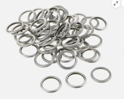 ya 4 8.8 100x Silver Tone Oil Drain Plug Seal Ring Fit for 2011-2021 for Subaru 803916010