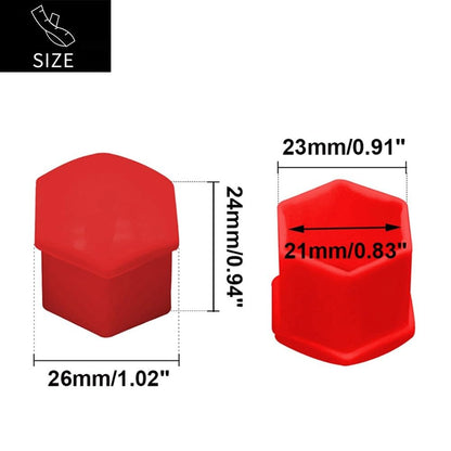 ya 10 9.16 baidi 20pcs 21mm Car Auto Wheel Nut Lug Cover Hub Screw Caps Bolt Rims Tire with Tool