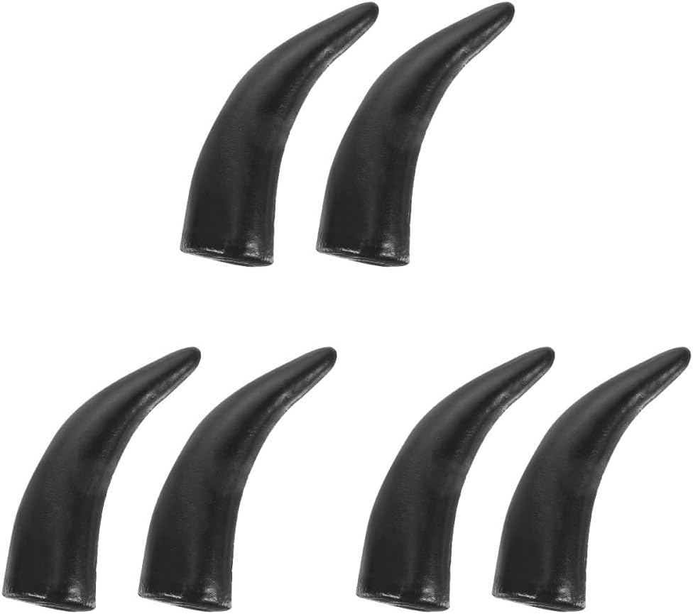 ya 13 9.15 zhengce 3 Pairs Ox Horn Headband Fake Bull Horns Halloween DIY Imitation