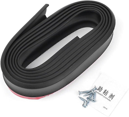 ya 4 8.14 2.5M Lower Lip Protective Strip/Bumper Skirt Rubber Anti-Scratch Black New Car