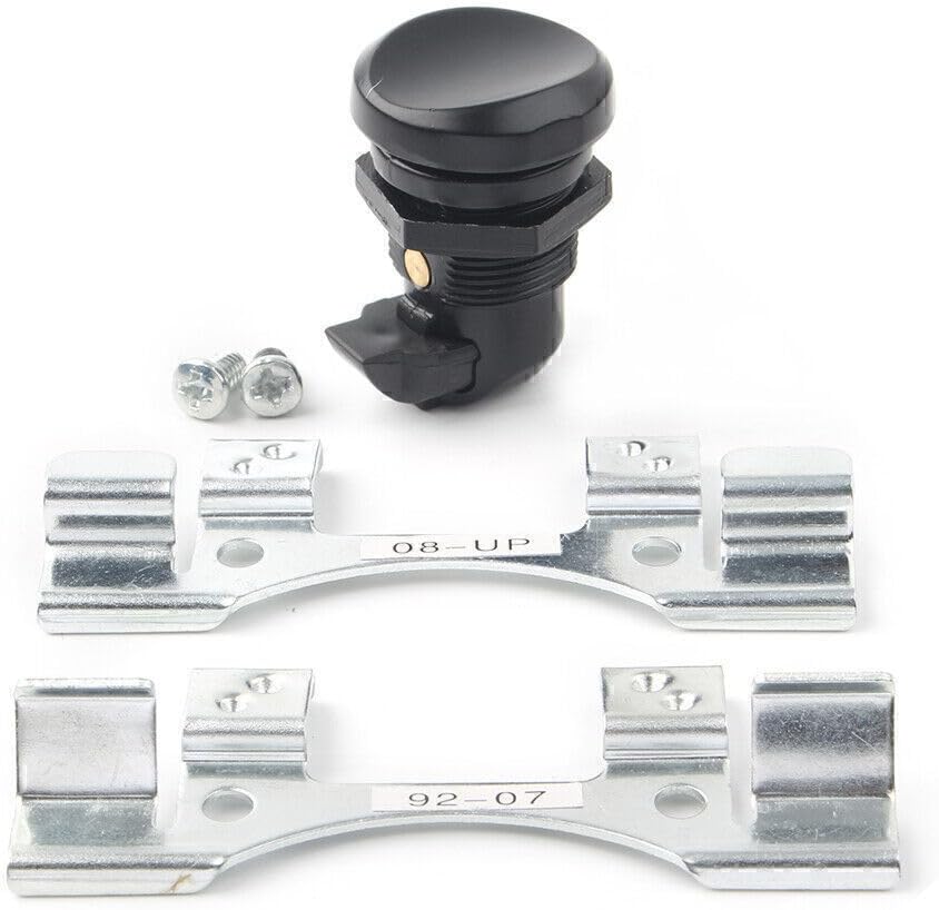 ya 4 8.10 For Harley Touring Road Glide 1992-2016 Fuel Door Push Button Gas Oil Cap Tank