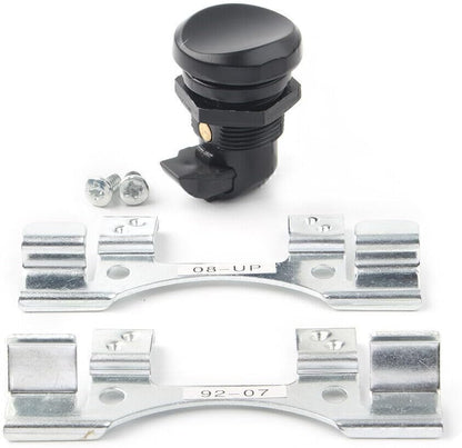 ya 4 8.10 For Harley Touring Road Glide 1992-2016 Fuel Door Push Button Gas Oil Cap Tank