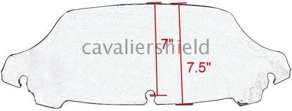 ya 23 10.7 baidi 7 Black/Smoke/Clear Wave Windshield Windscreen for Harley Touring FLHX 2014-up