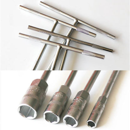 ya 6 8.14 1Pc 6mm Metric T-Handle T Handle 45#Steel Socket Wrench Tool for Car Motorcycle