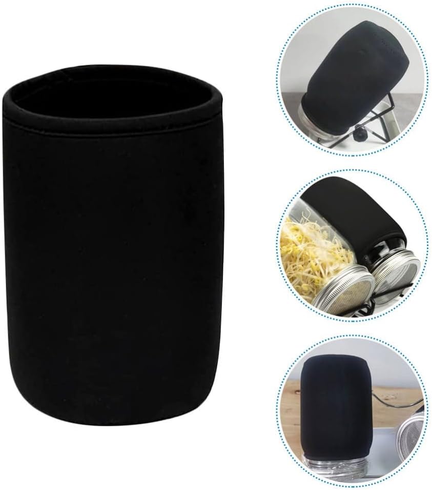 ya 14 9.20 baidi 6PCS Mason Jar Blackout Sleeves Hydroponics Stainless Steel Mason Jar Covers-1