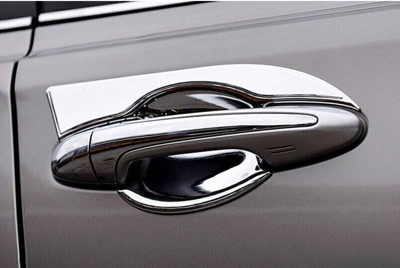 ya 5 8.10 for Toyota RAV4 2013-2018 Silver Exterior Side Door Bowl Cover Trim Decorate ABS