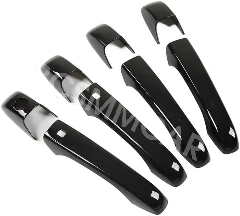 ya 10 9.16 baidi Door Handle Cover Protector Trim Black Fit for Jeep for Grand Cherokee 2011-2020