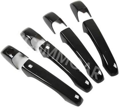 ya 10 9.16 baidi Door Handle Cover Protector Trim Black Fit for Jeep for Grand Cherokee 2011-2020