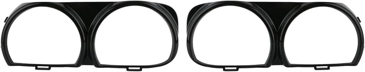 ya 4 8.10 for Dodge for Challenger 2015-2019 Pair Front Headlight Lamp Bezel Trim Left+Right