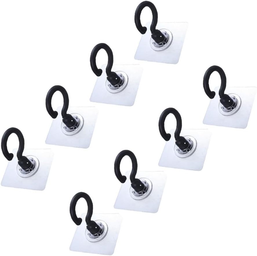 ya 26 10.21 baidi 8 Pcs Sticky Hook Heavy Duty Hooks Adhesive Home Household Wall Hangers