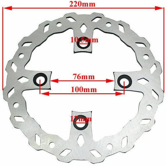 ya 13 9.15 baidi 220mm Front Brake Disc Rotor For Dirt Pit Bike Thumpstar SSR Piranha DHZ M2R